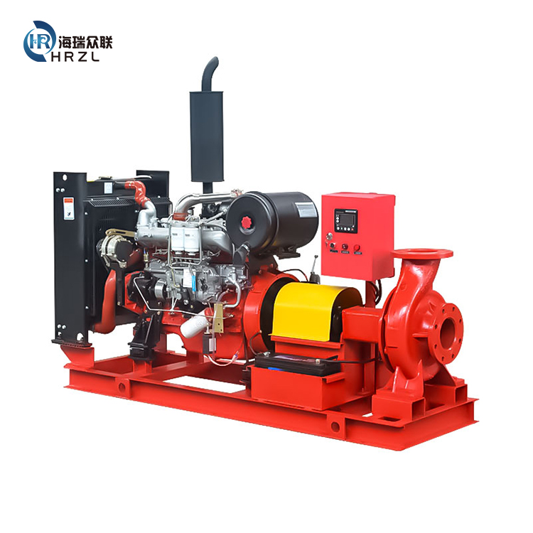 Diesel horizontal single stage fire pump set