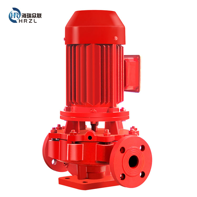 Vertical single-stage fire pump set