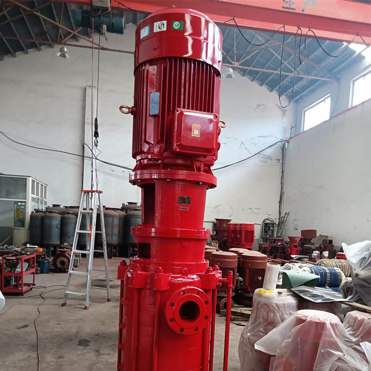 How should a vertical fire pump be selected?